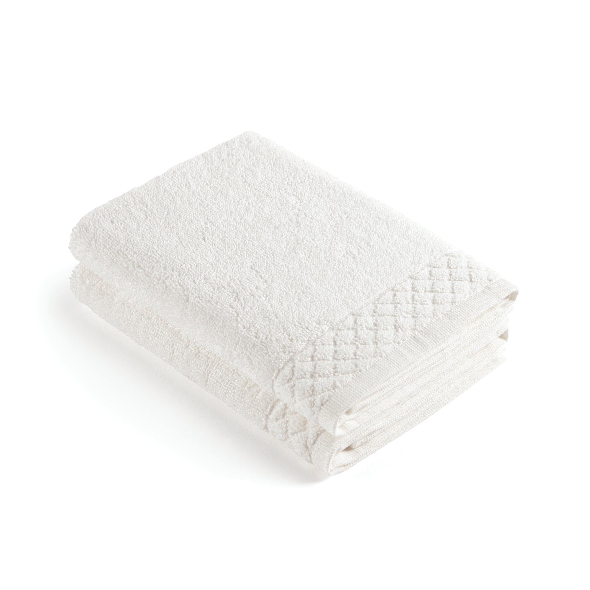 Set of 2 kitchen towels - 45 x 45 cm White