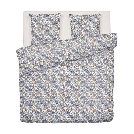 Duvet cover + pillowcase(s) cotton satin - Rani White