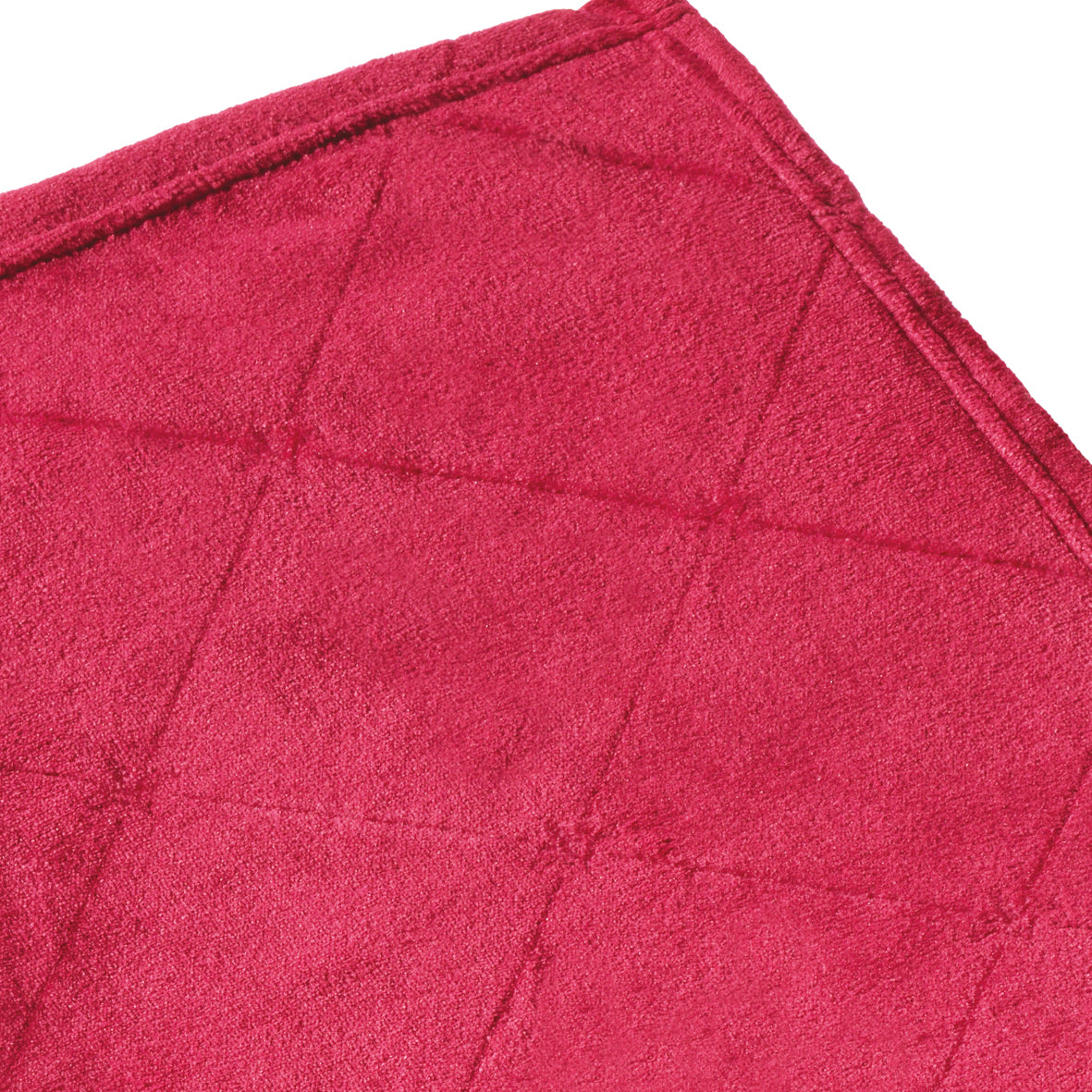 Maxi plaid/couvre-lit dessin : Diamond Bordeaux - 180 x 220 cm