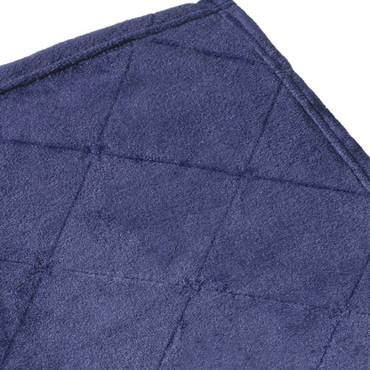 Maxi plaid/couvre-lit dessin : Diamond Bleu foncé - 180 x 220 cm