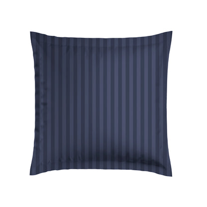 Pillowcase(s) cotton satin Jacquard woven - Dark blue