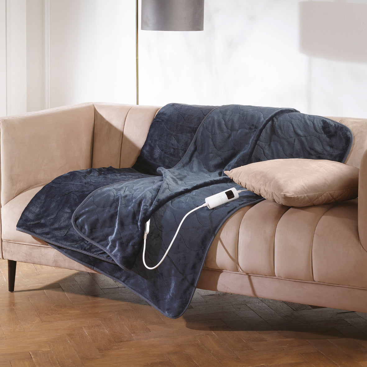 Heated plaid Grey - 180 x 130 cm