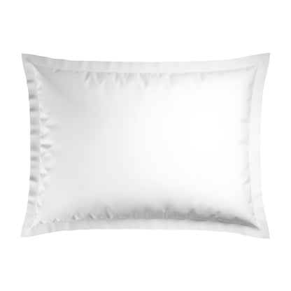 Pillowcase(s) cotton satin - Paris White / Silver