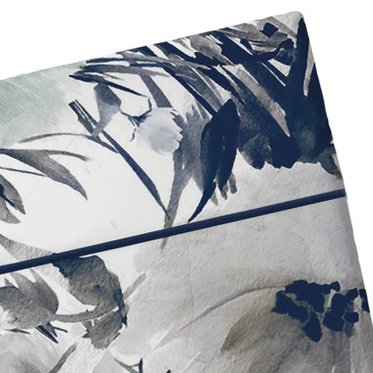 Flat sheet cotton satin - Erodium White