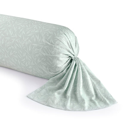 Bolster case cotton satin - Olea europaea Green