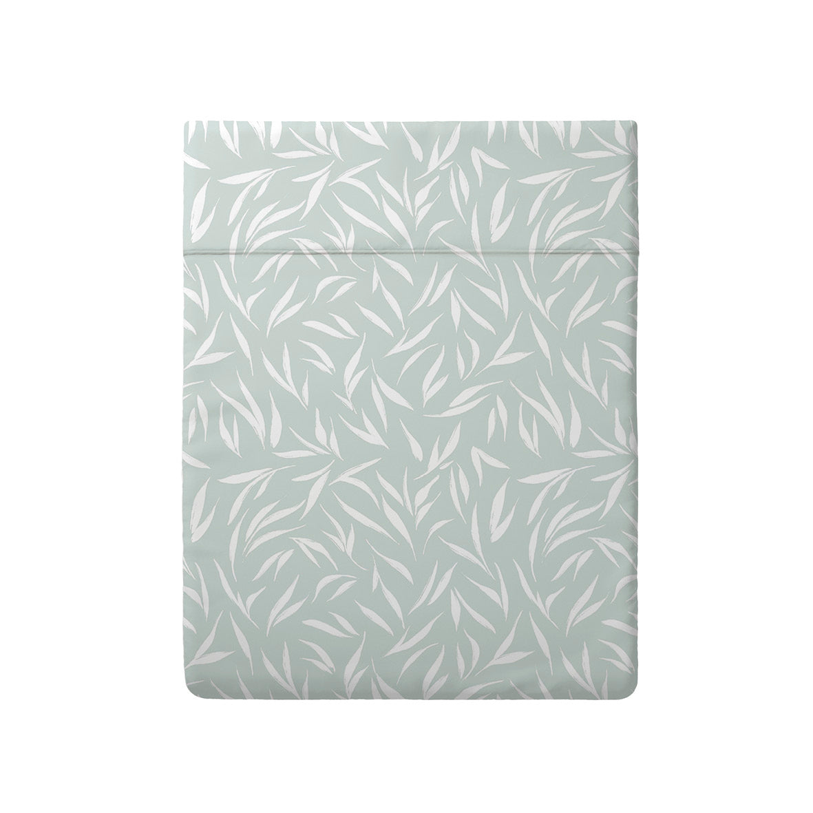 Flat sheet cotton satin - Olea europaea Green