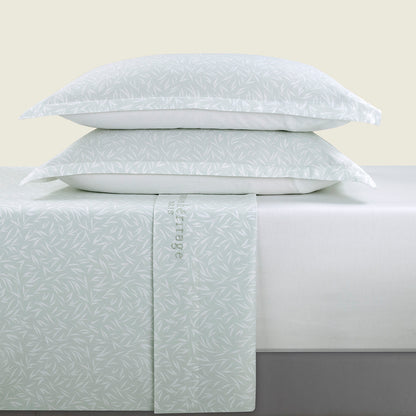 Sheet set cotton satin - Olea europaea Green