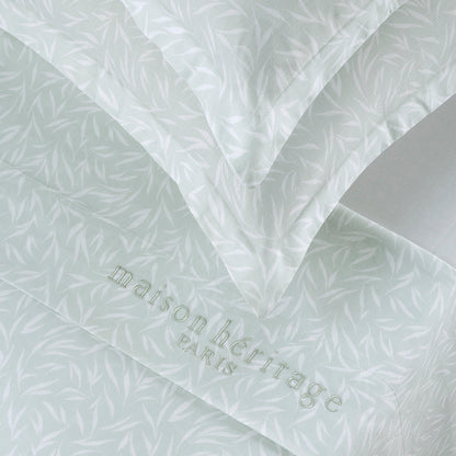 Sheet set cotton satin - Olea europaea Green