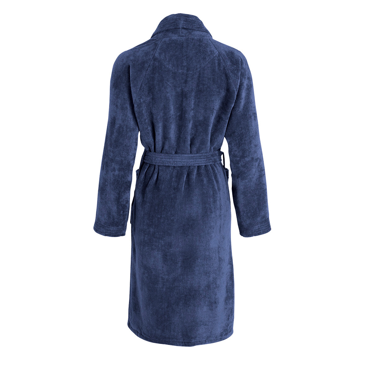 Bathrobe with shawl collar - Navy blue