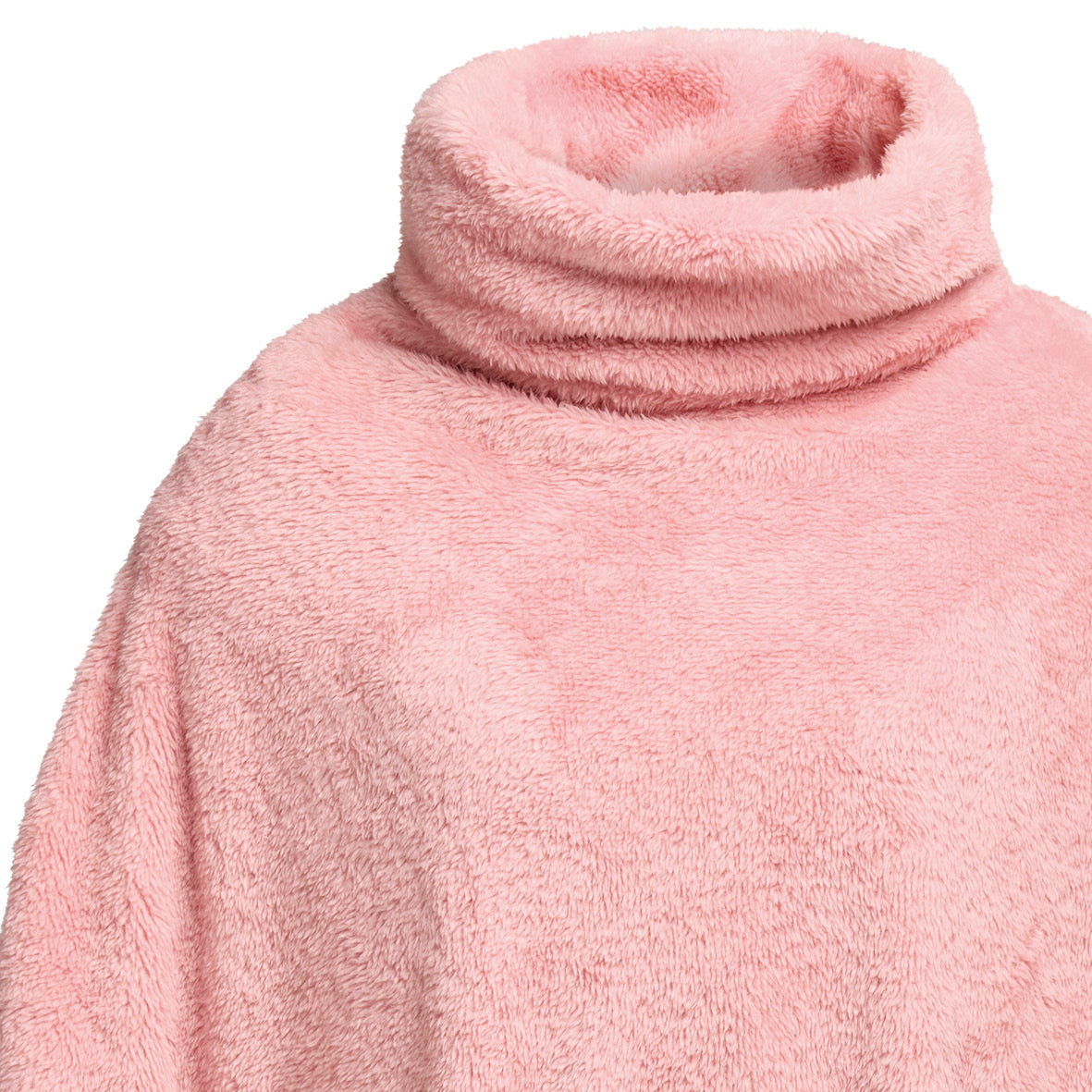 Poncho en polaire ultra doux et confortable - Rose clair