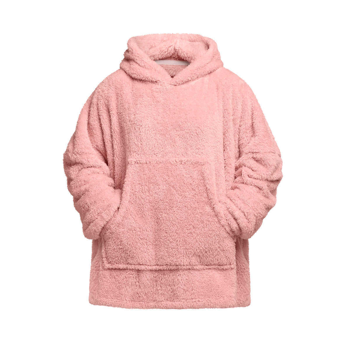 Hoodie blanket fleece - Light pink