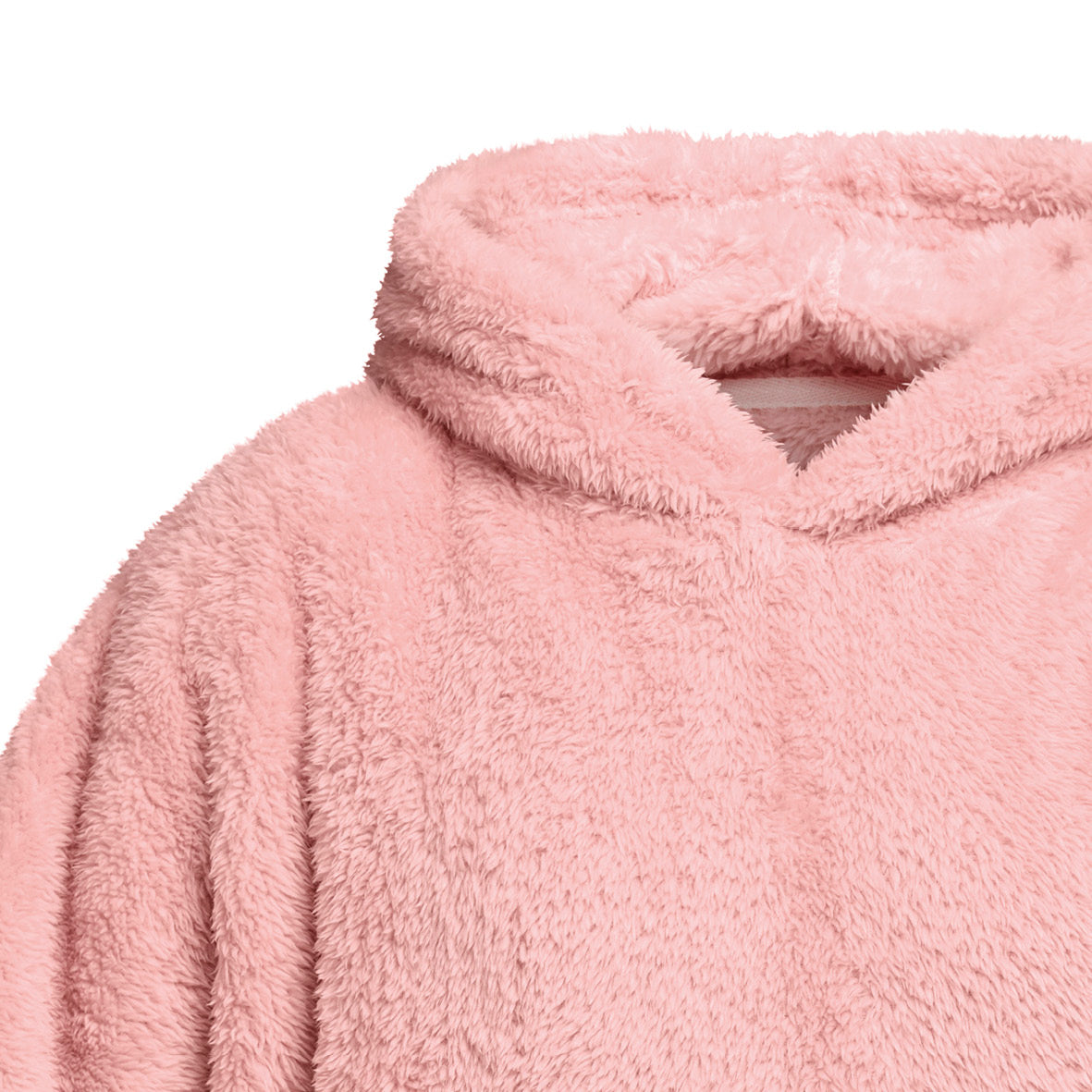 Hoodie blanket fleece - Light pink