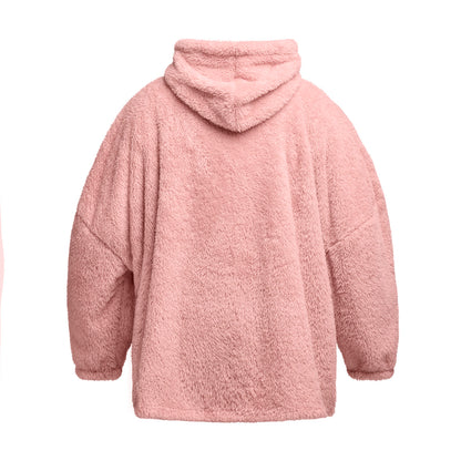 Hoodie blanket fleece - Light pink