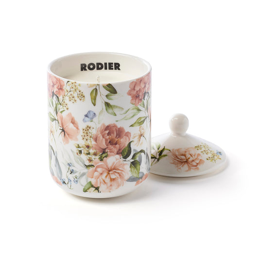 Bougie parfumée en pot de porcelaine Dutch flowers Blanc - Jasmin & Ylang - 315 g