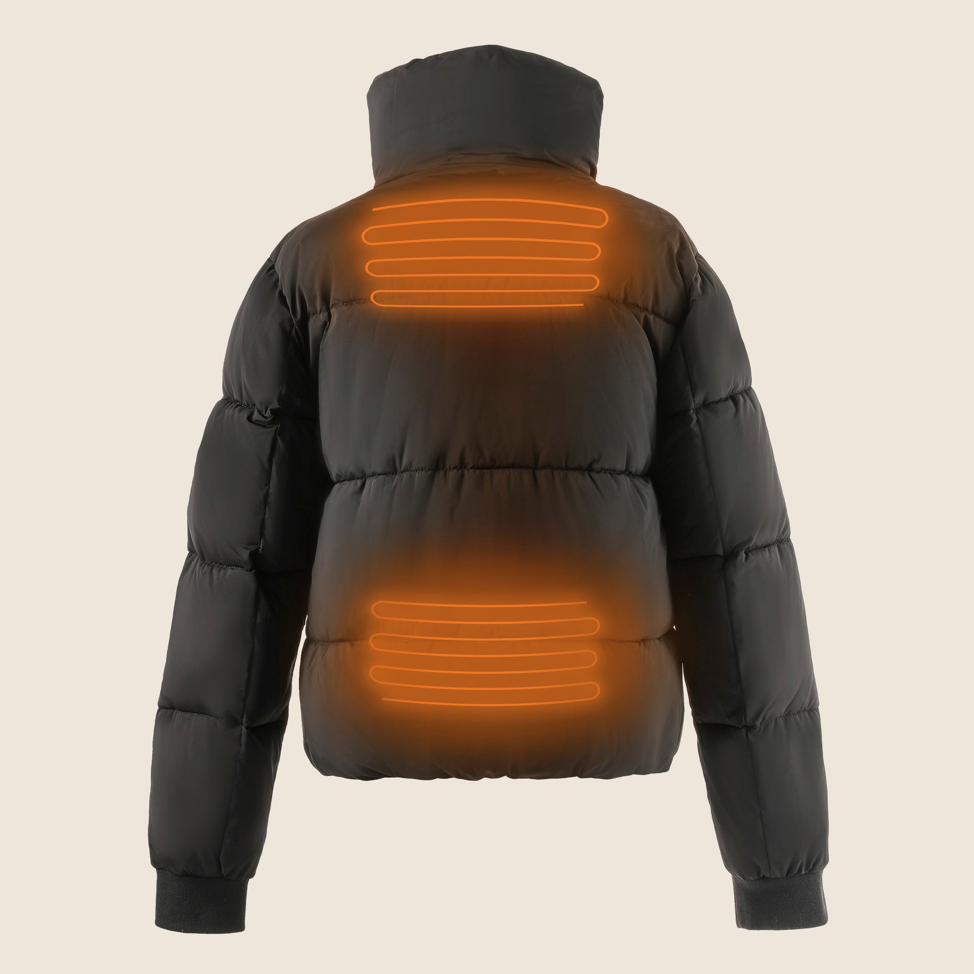 Heated padded jacket - Dahlia Black