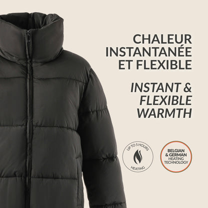 Heated padded jacket - Dahlia Black