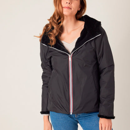Heated reversible jacket - Margaux Black