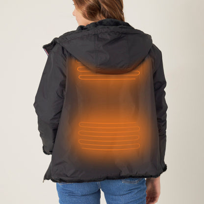 Heated reversible jacket - Margaux Black