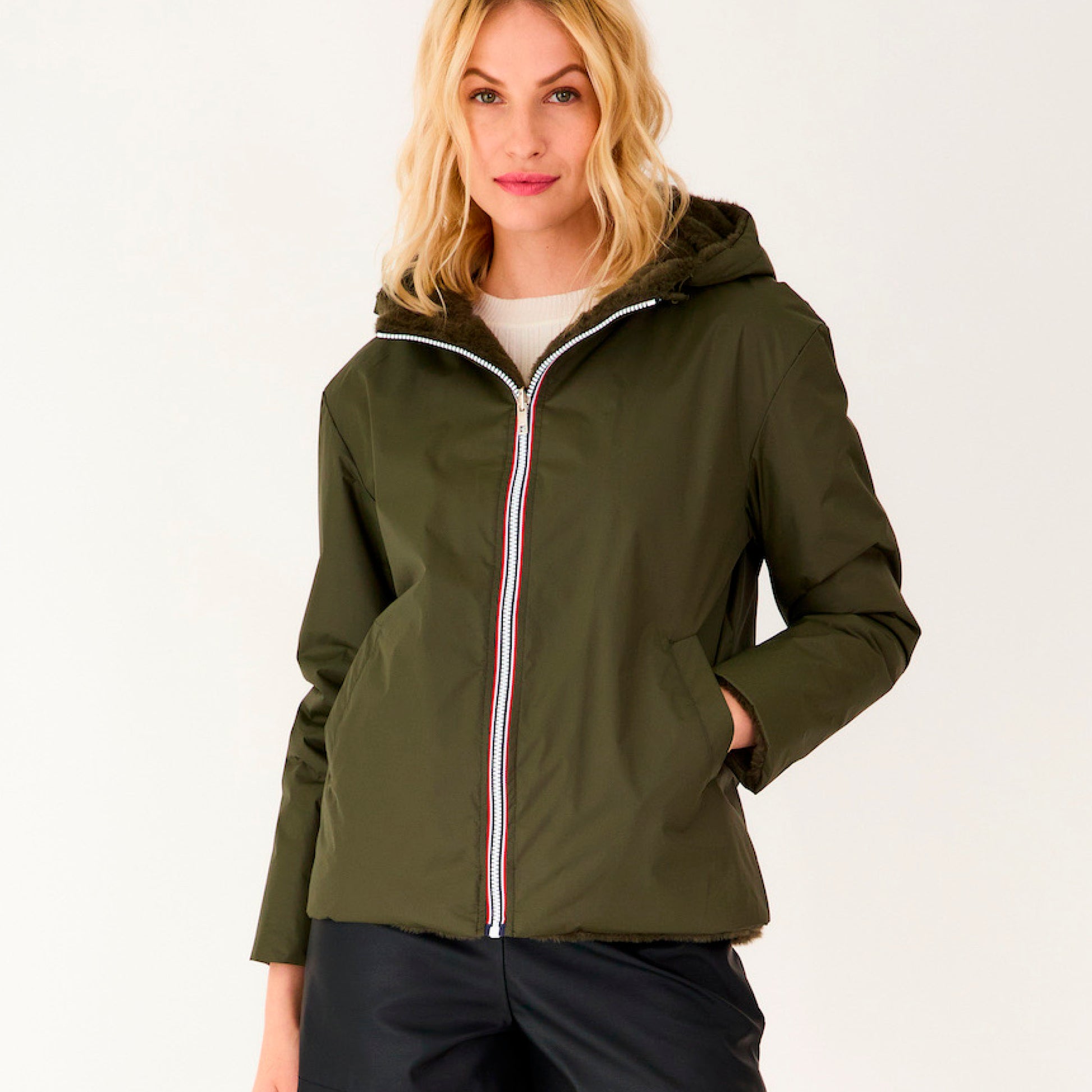 Heated reversible jacket - Margaux Khaki