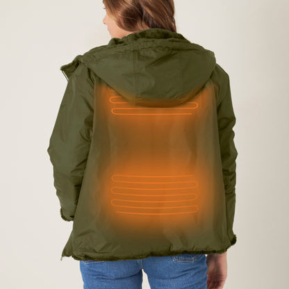 Heated reversible jacket - Margaux Khaki