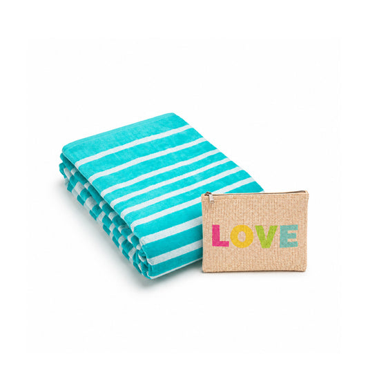Set beach towel + pouch Gabrielle