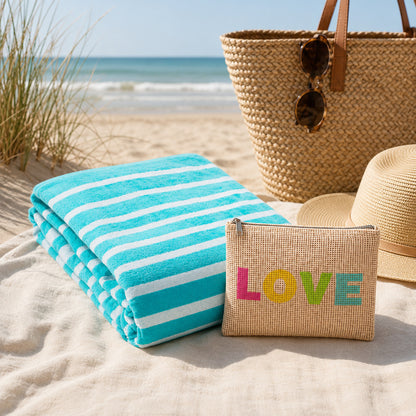 Set beach towel + pouch Gabrielle