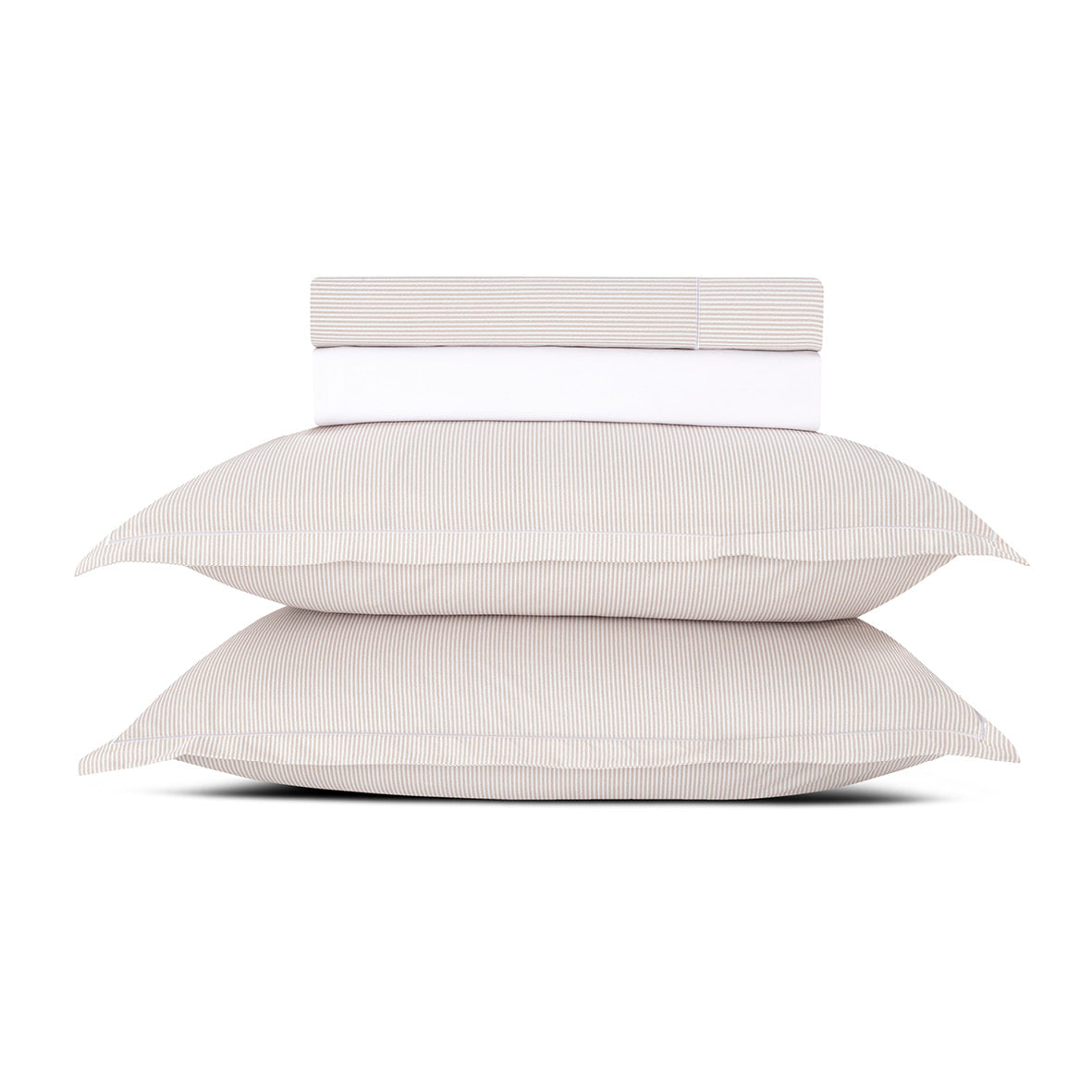 Ensemble de draps coton percale - Toulouse Taupe