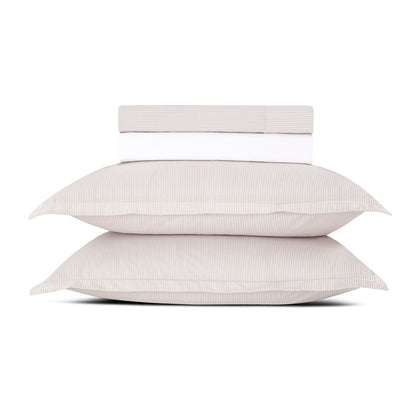 Ensemble de draps coton percale - Toulouse Taupe