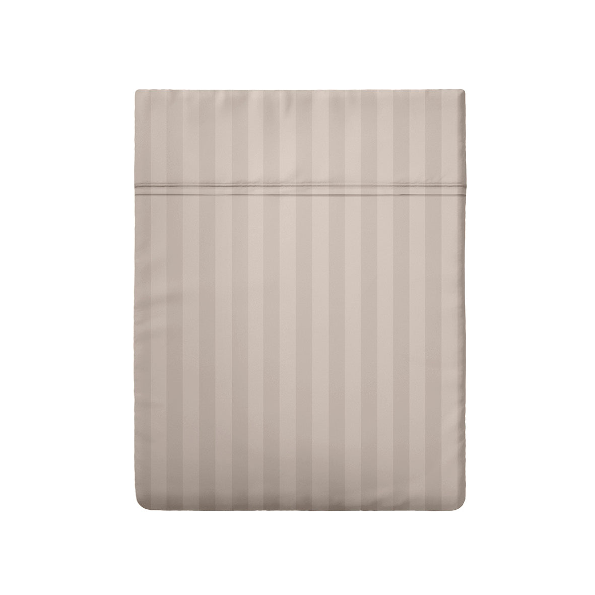 Drap plat satin de coton - Jacquard stripe Taupe