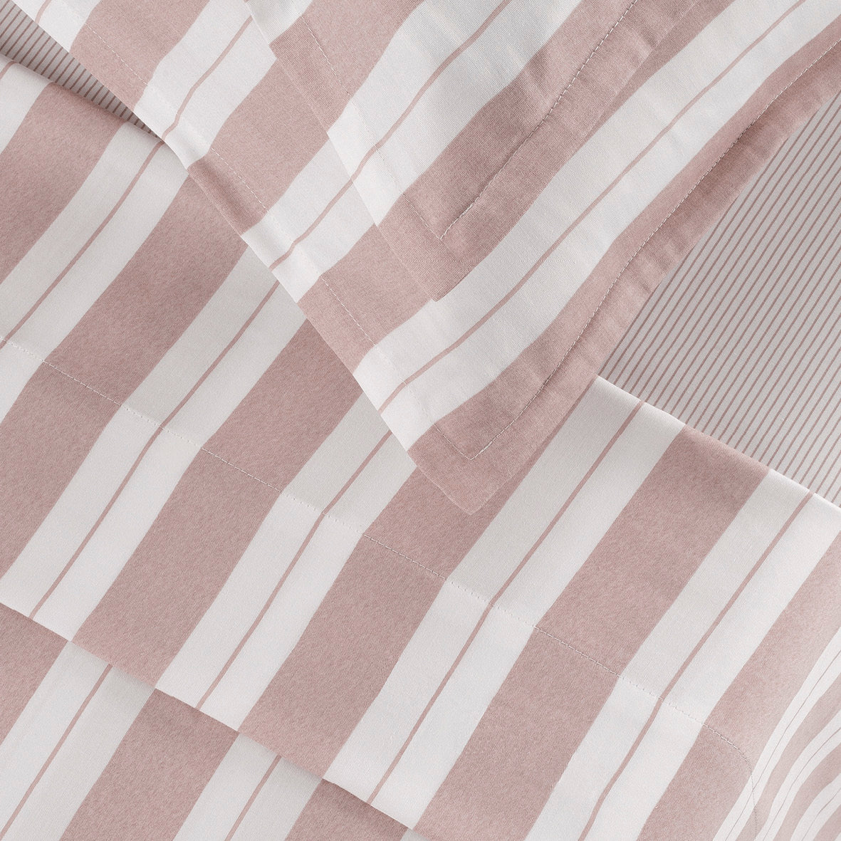 Duvet cover + pillowcase(s) cotton satin - Chloé Old pink