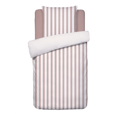 Duvet cover + pillowcase(s) cotton satin - Chloé Old pink