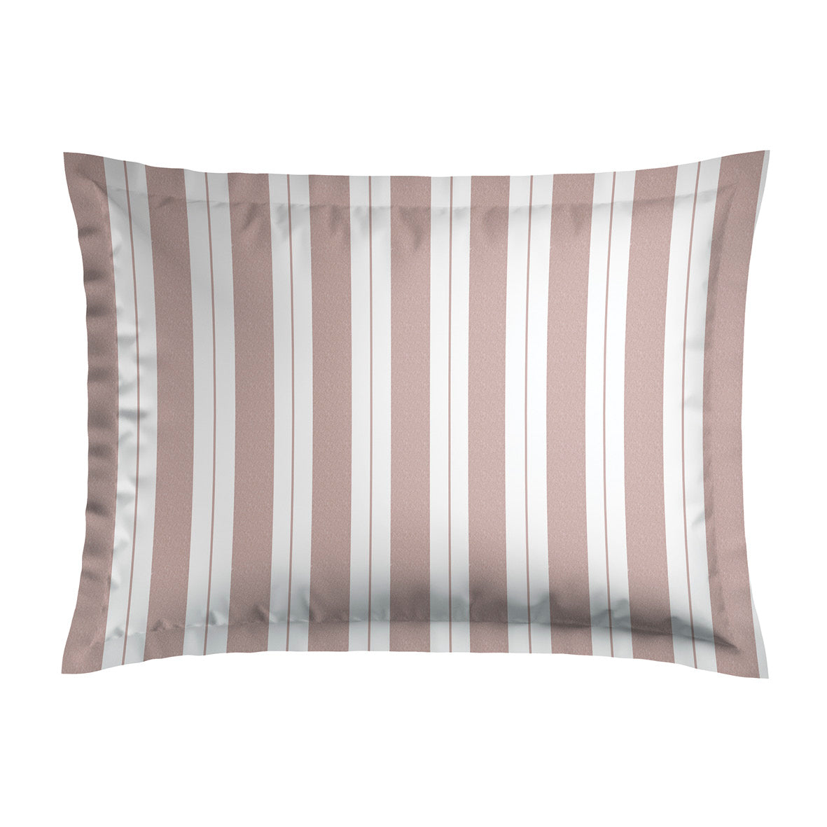 Pillowcase(s) cotton satin - Fines lignes Old pink