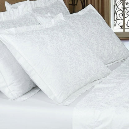 Taie(s) d'oreiller satin de coton - Mélodie impériale Blanc