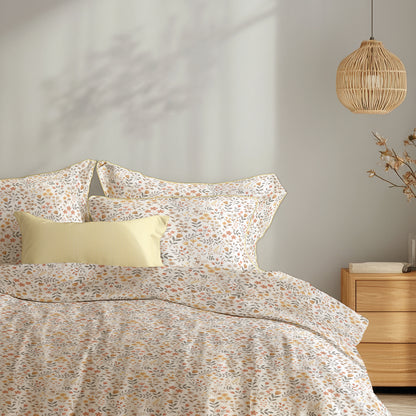 Duvet cover + pillowcase cotton satin - Havre d'ambre White