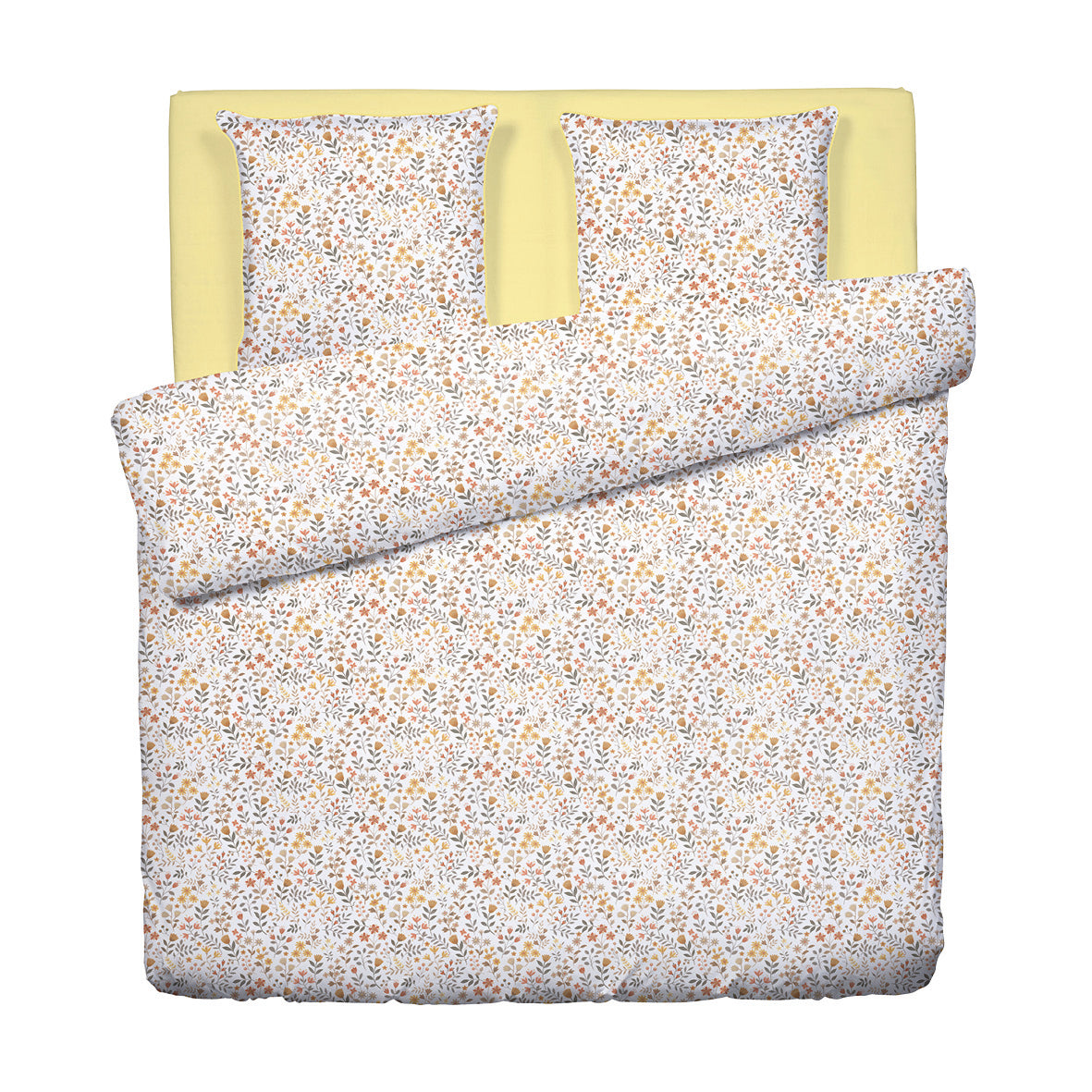 Duvet cover + pillowcase cotton satin - Havre d'ambre White