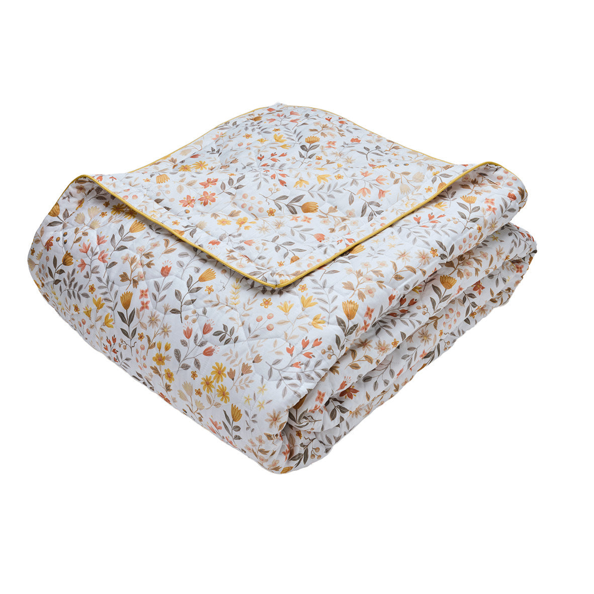 Bedspread cotton satin - Havre d'ambre White - 220 x 250 cm