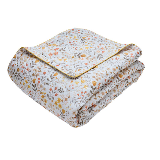 Bedspread cotton satin - Havre d'ambre White - 220 x 250 cm