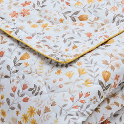 Bedspread cotton satin - Havre d'ambre White - 220 x 250 cm