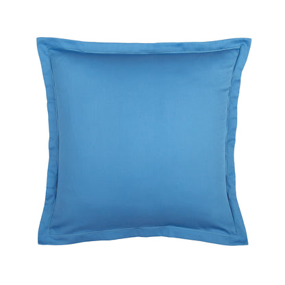 Taie(s) d'oreiller satin de coton - Uni 1 baratta Bleu 05