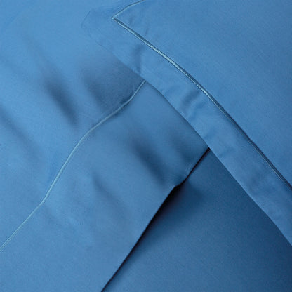 Sheet set cotton satin - Uni 1 baratta Blue 05