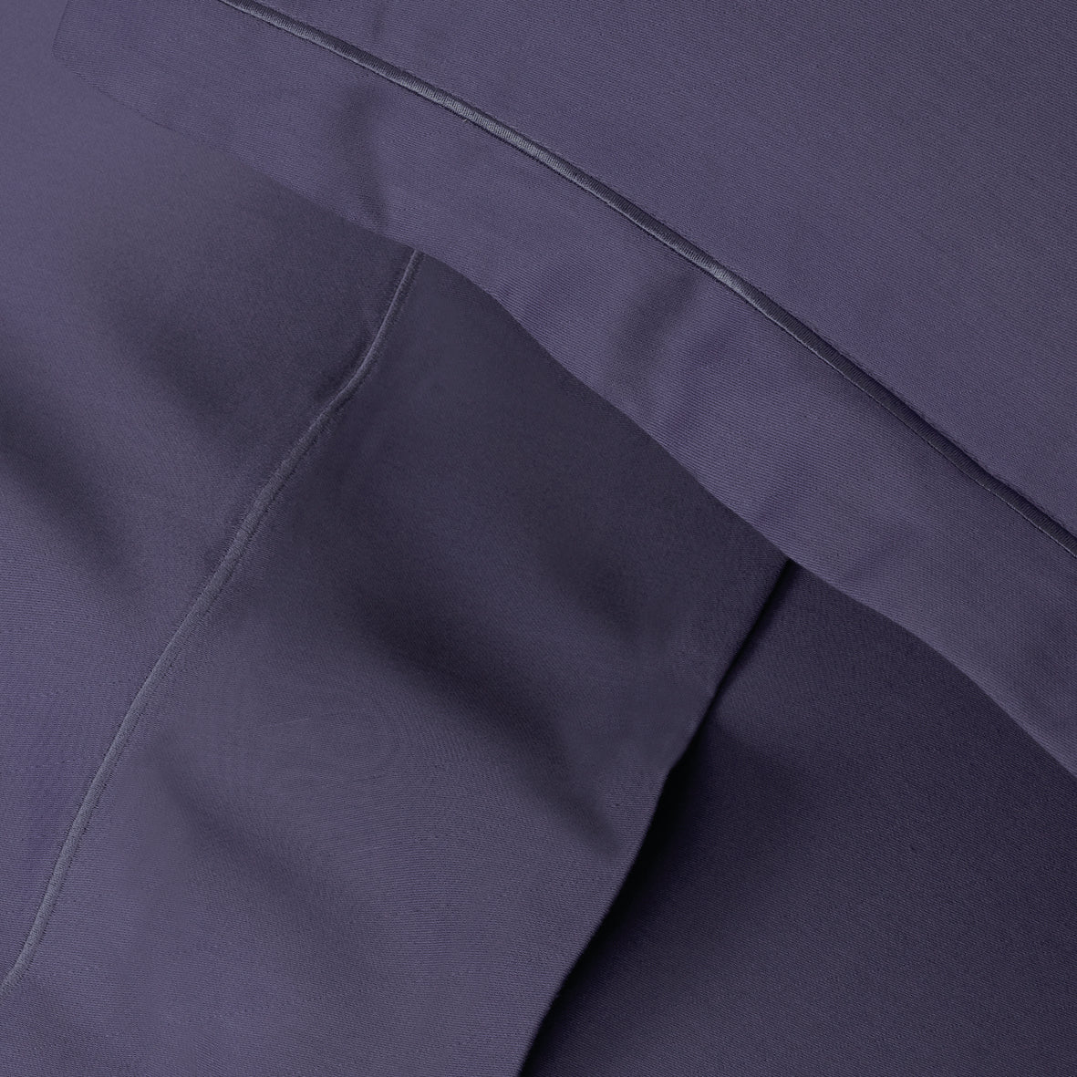 Drap plat satin de coton - Uni 1 baratta Bleu 06