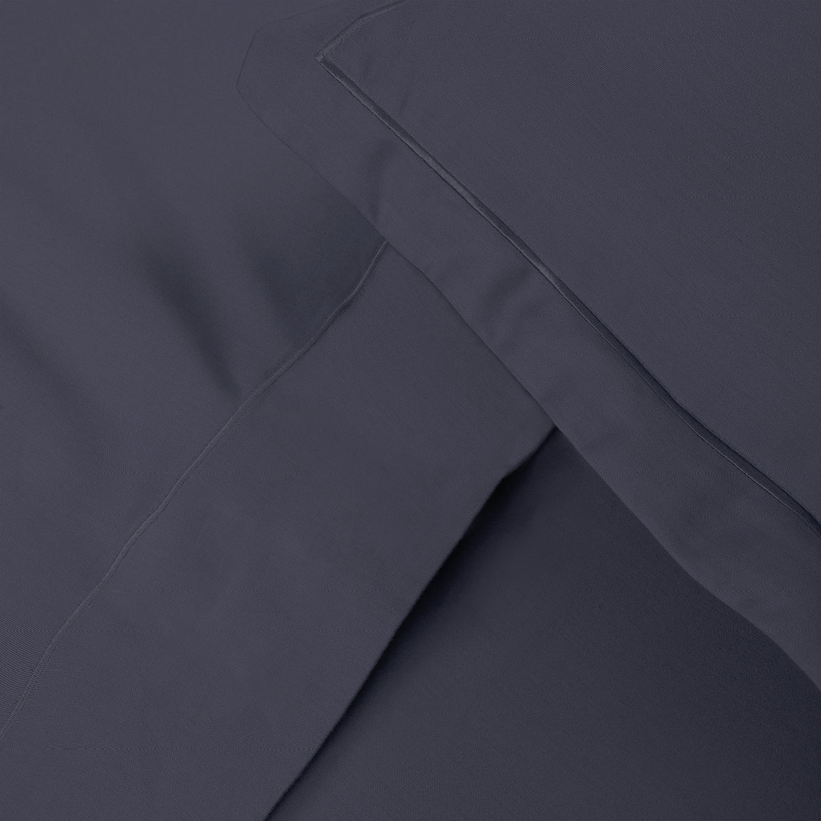 Taie(s) d'oreiller satin de coton - Uni 1 baratta Bleu 07