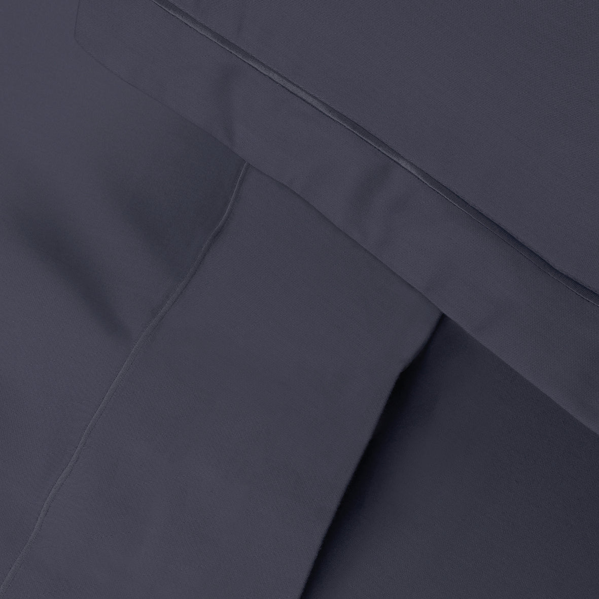 Drap plat satin de coton - Uni 1 baratta Bleu 07