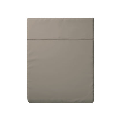 Drap plat satin de coton - Uni 1 baratta Taupe 01