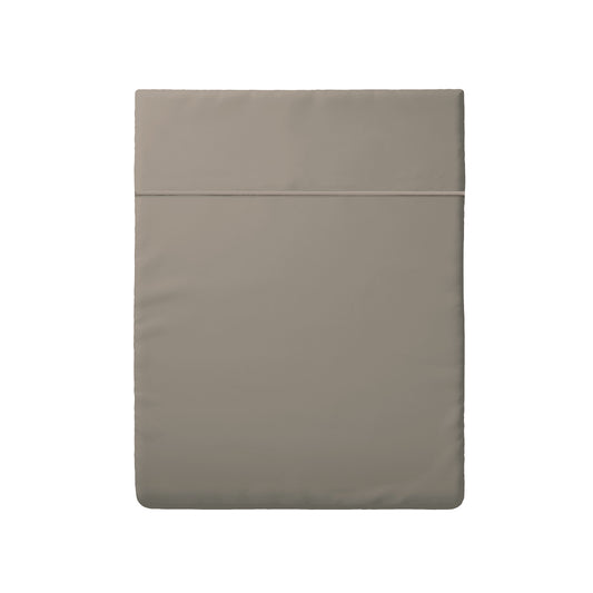 Drap plat satin de coton - Uni 1 baratta Taupe 01