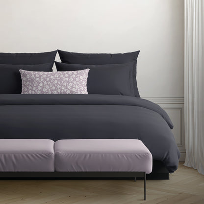 Taie(s) d'oreiller satin de coton - Uni 1 baratta Blue 11