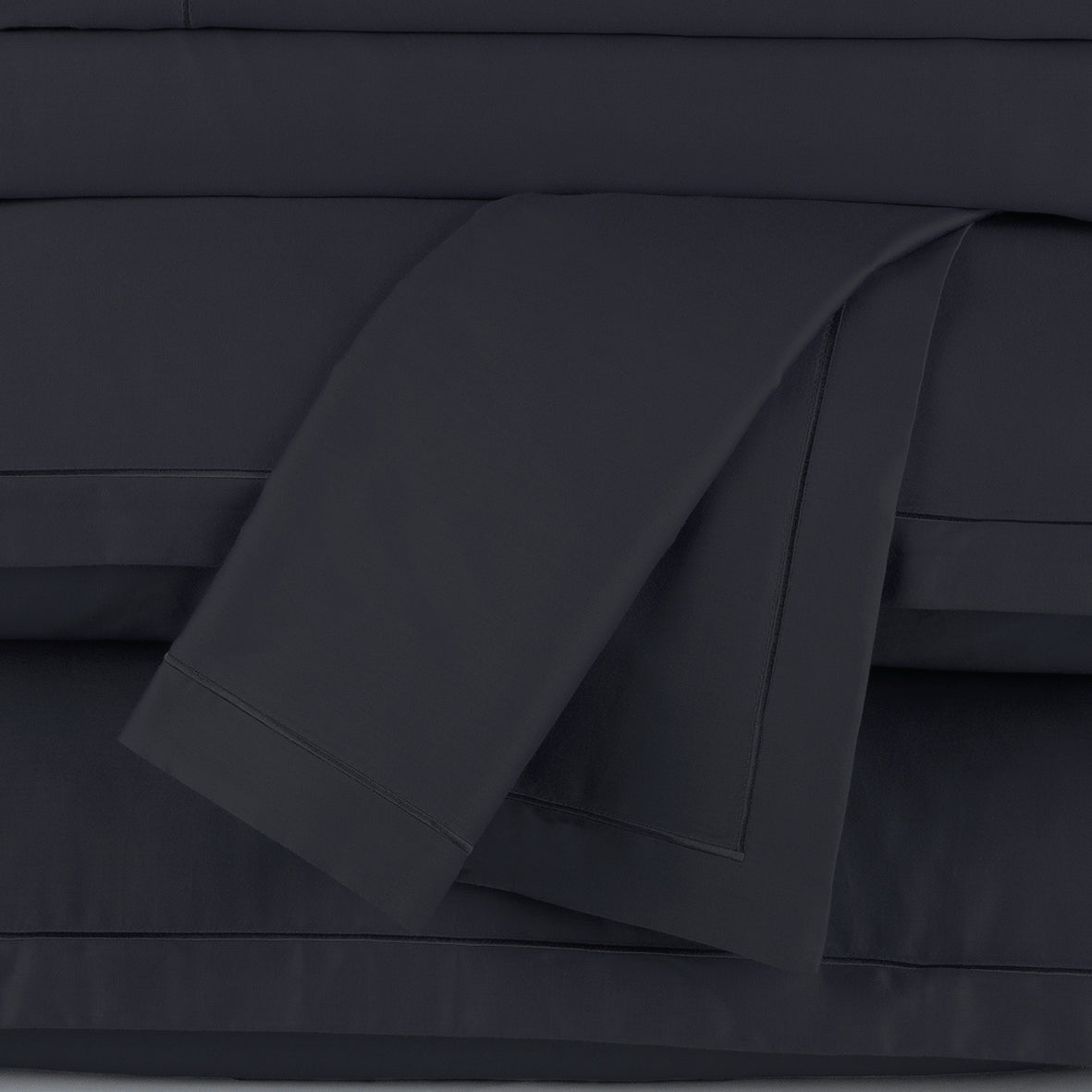 Drap plat satin de coton - Uni 1 baratta Blue 11