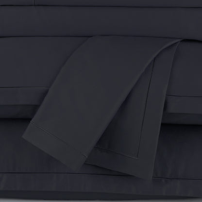 Drap plat satin de coton - Uni 1 baratta Blue 11