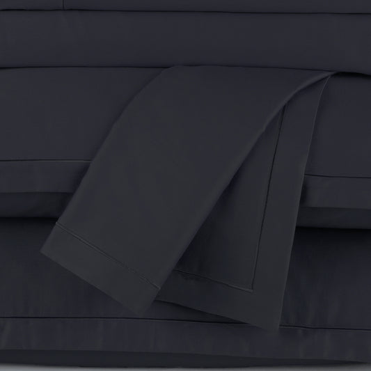 Drap plat satin de coton - Uni 1 baratta Blue 11