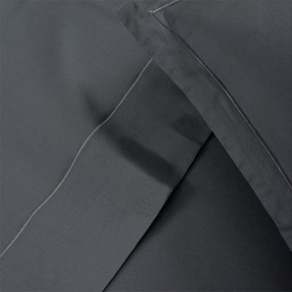 Taie(s) d'oreiller satin de coton - Uni 1 baratta Gris 02